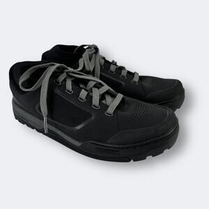 Shimano GR7 Flat Pedal Sneaker Shoes Womens Size 37 5 5.5 Black Gray Lace Up